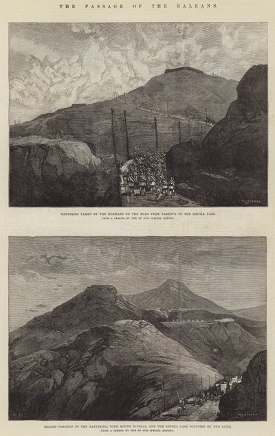 De oversteek van de Balkan door Charles Auguste Loye
